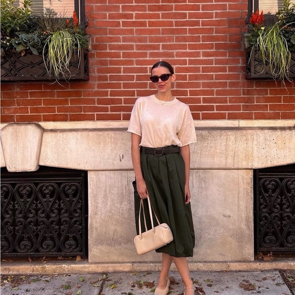 Sea New York Dark Green Midi Skirt